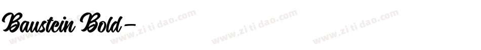 Baustein Bold字体转换